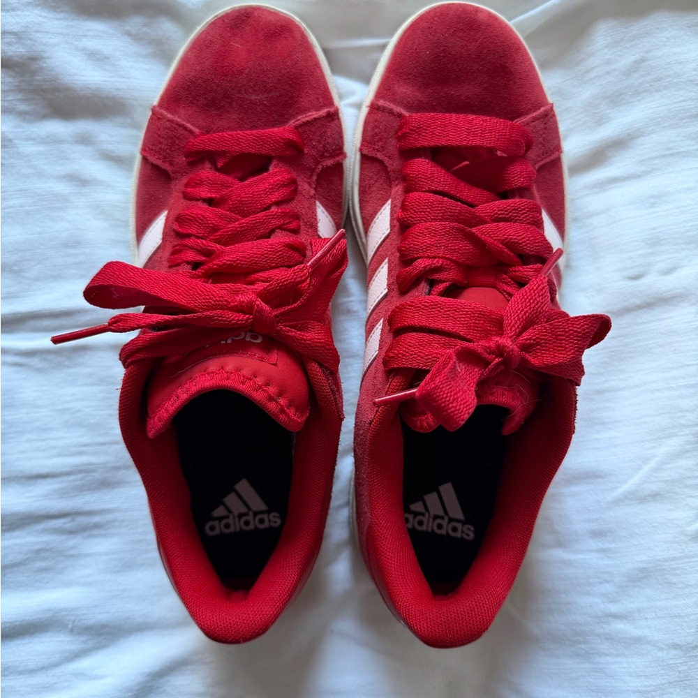 adidas Red and White Women's Sneakers